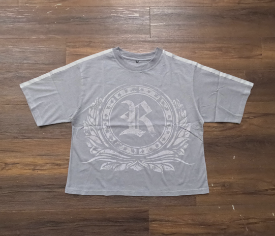Grey Divine Fashion Boxy T-Shirt